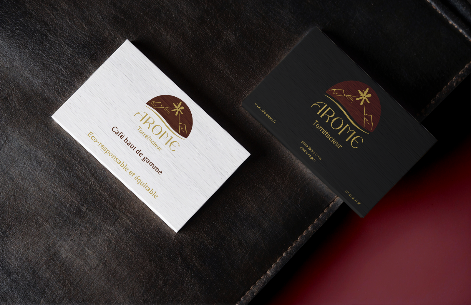 Mockup Carte de visite AROME
