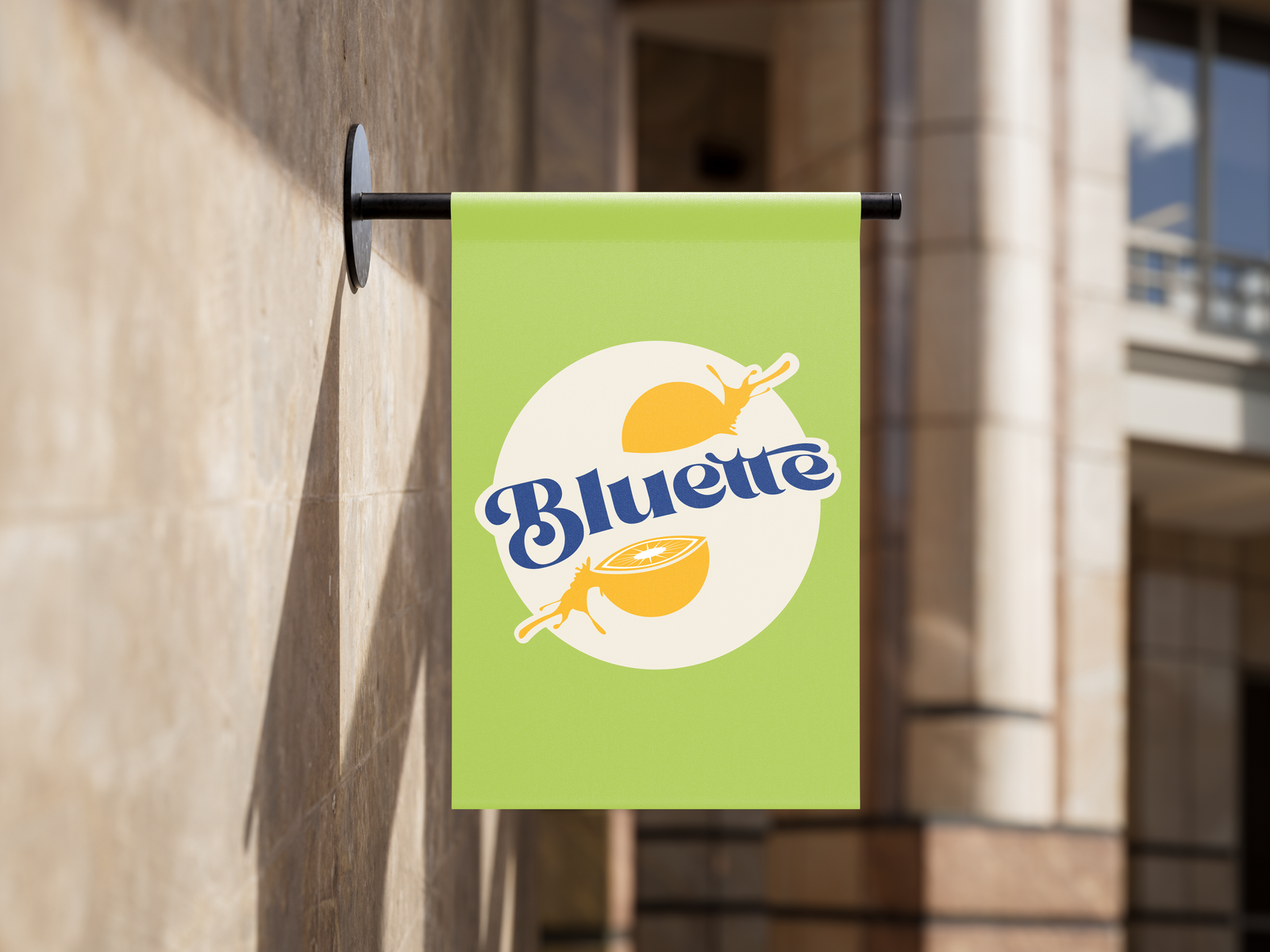 Mockup drapeau bannière Bluette