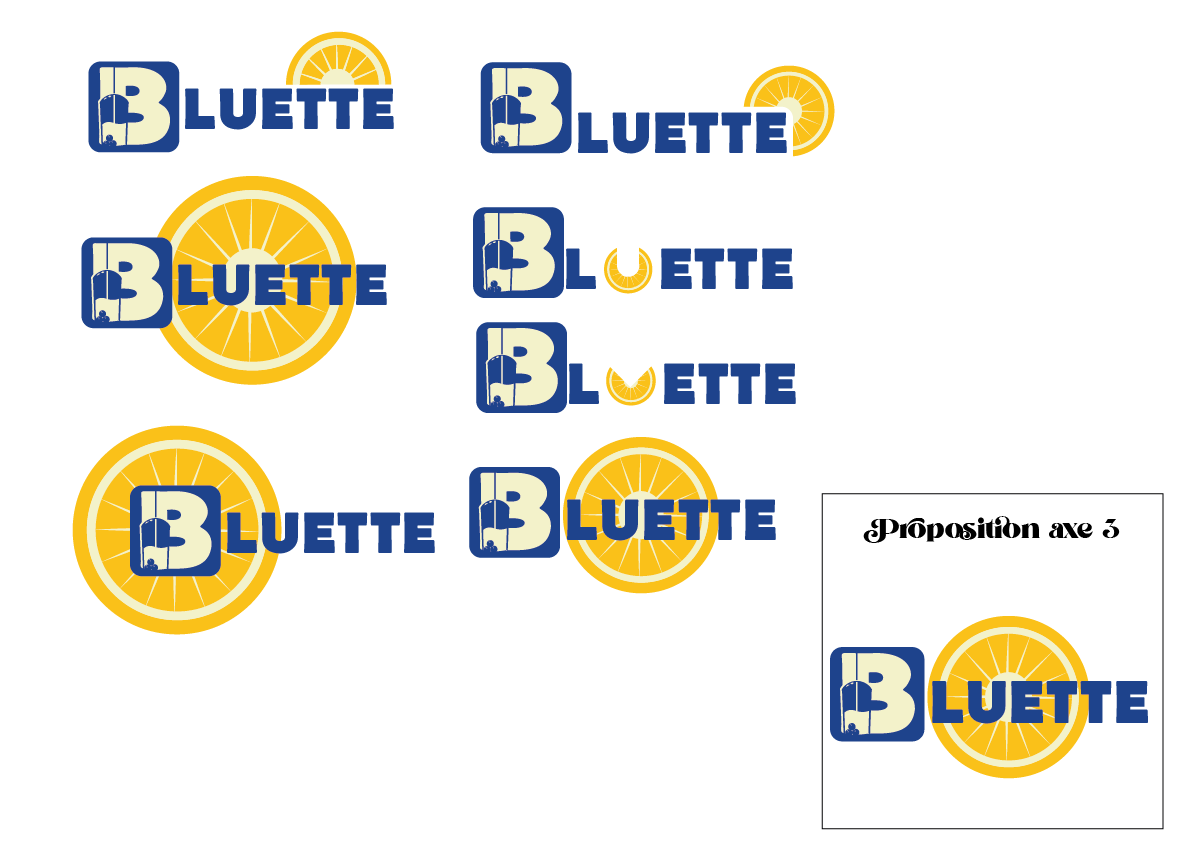 Proposition de logo de l'axe 3 pour Bluette.