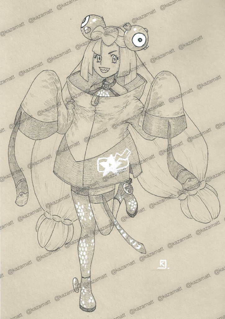 Dessin de Mashynn par l'artiste Kazamatt